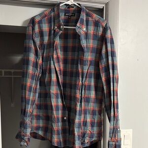 J. Crew Multicolor Plaid Button-Down Shirt